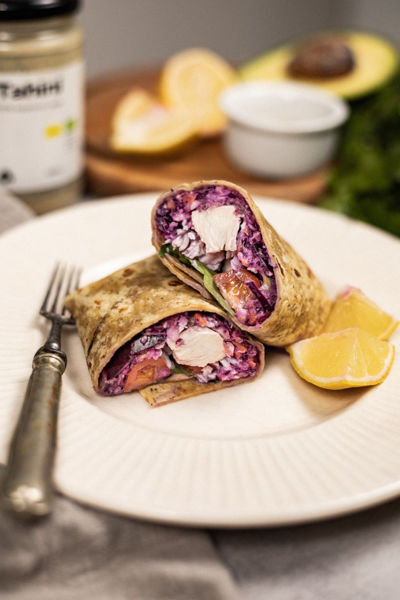 Zdravá tortilla s kuřecím masem