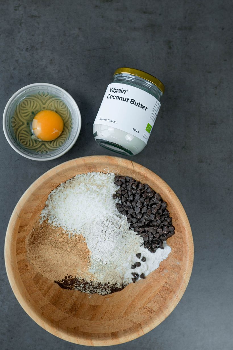 Čokoládové sušienky s kokosom