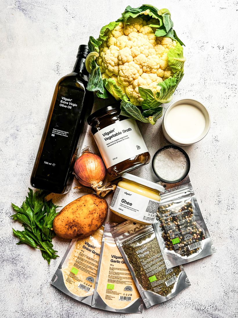 Jednoduchý karfiolový krém