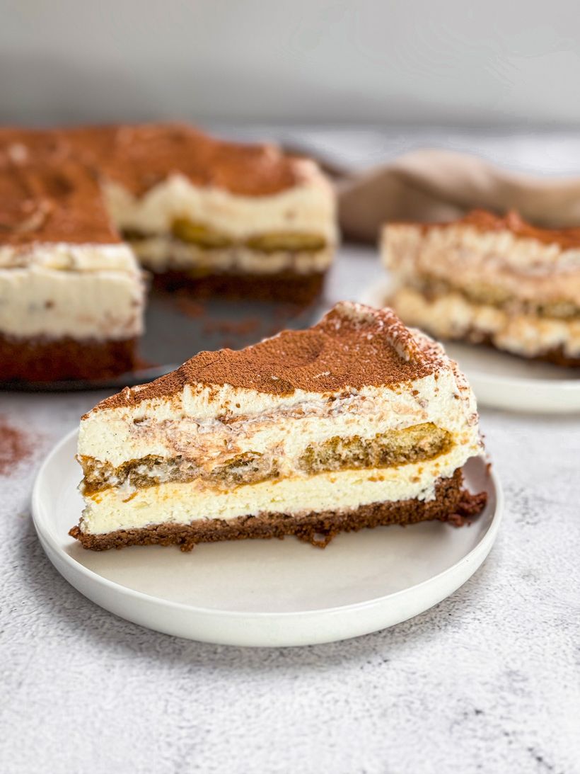 Nepečený tiramisu cheesecake