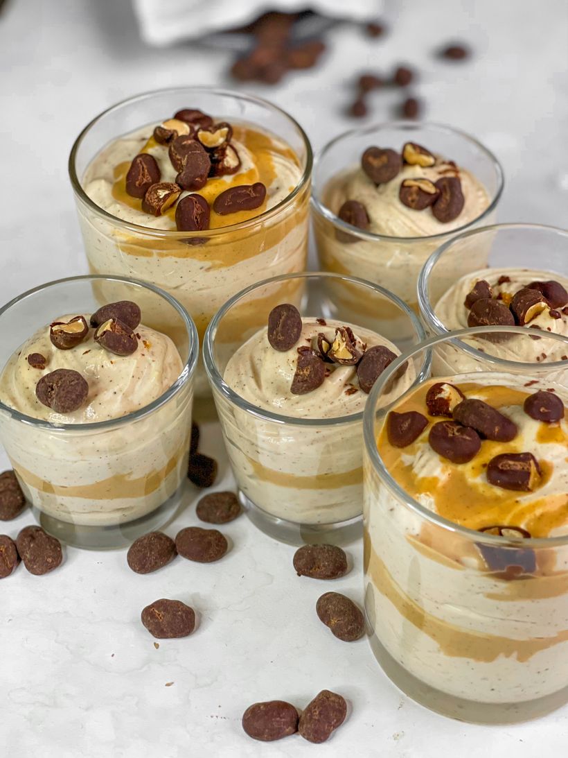 Arašídová pěna s tvarohem