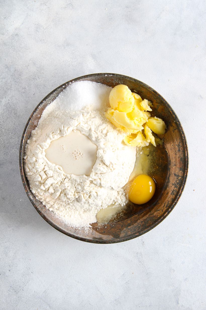 Jahodový koláč s tvarohom a posýpkou