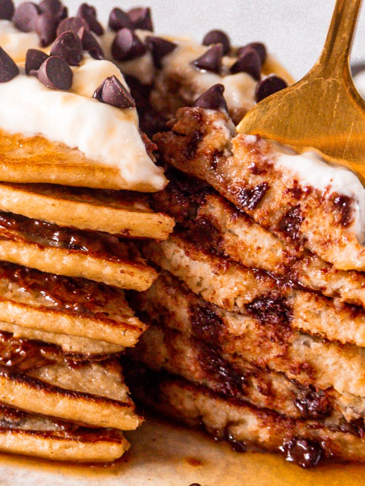 Clătite cu banane din fulgi de ovăz