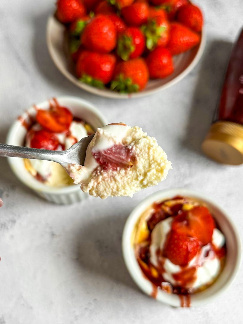 Jahodový mini cheesecake