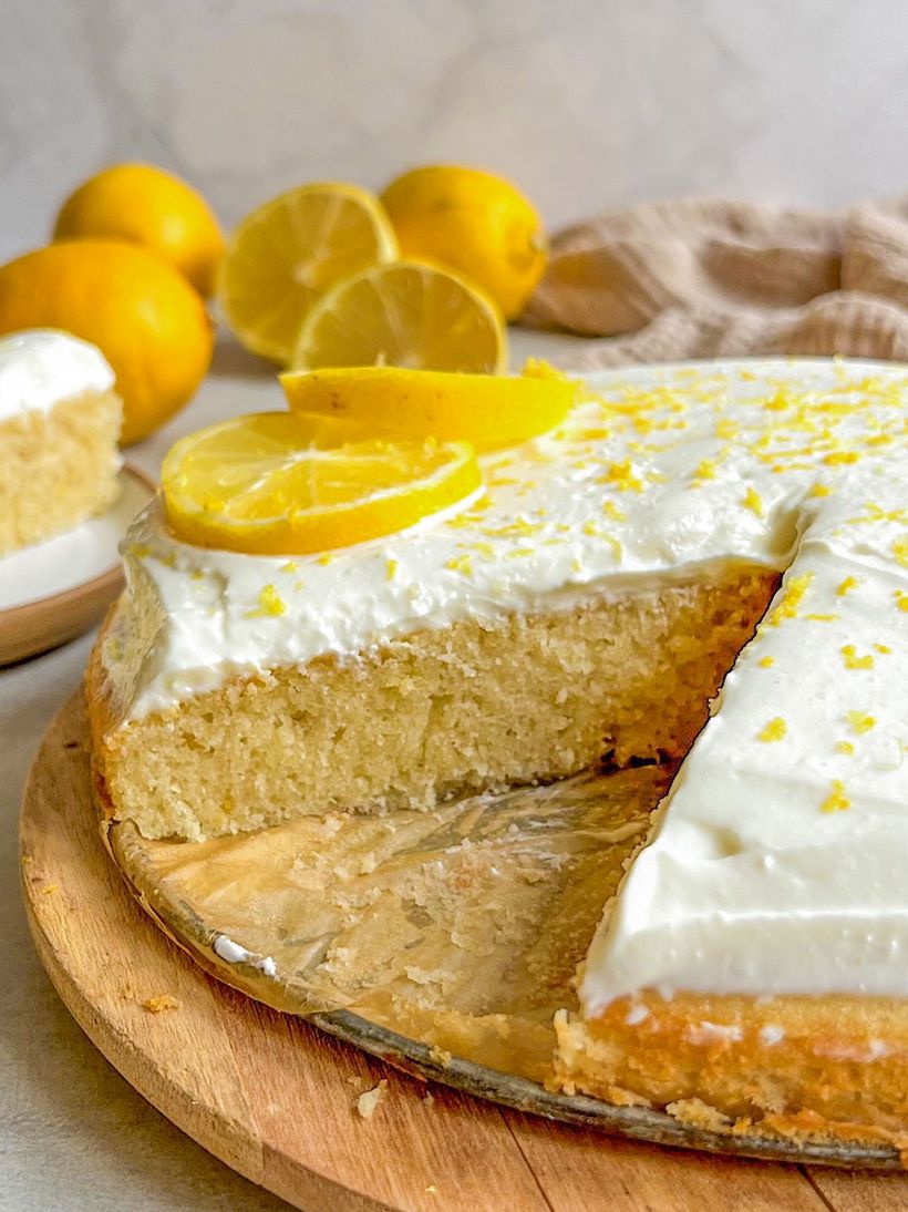Citrónový koláč s tvarohom