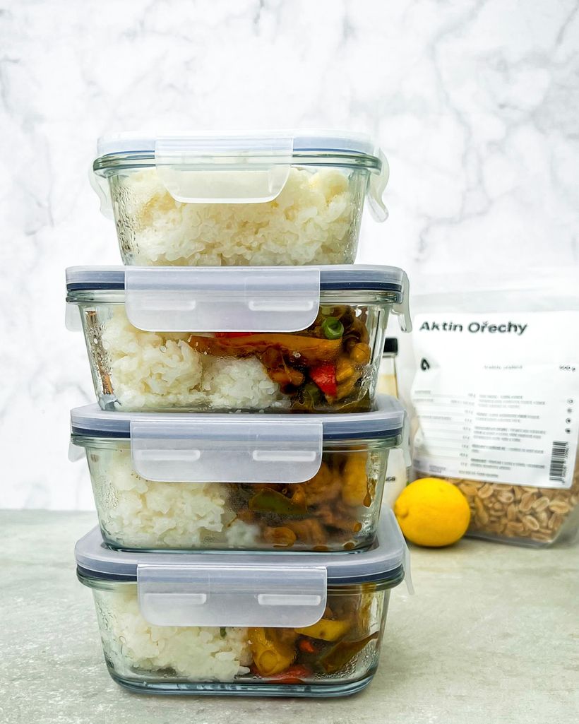 Kung pao s rýží - oběd do krabičky na 4 dny