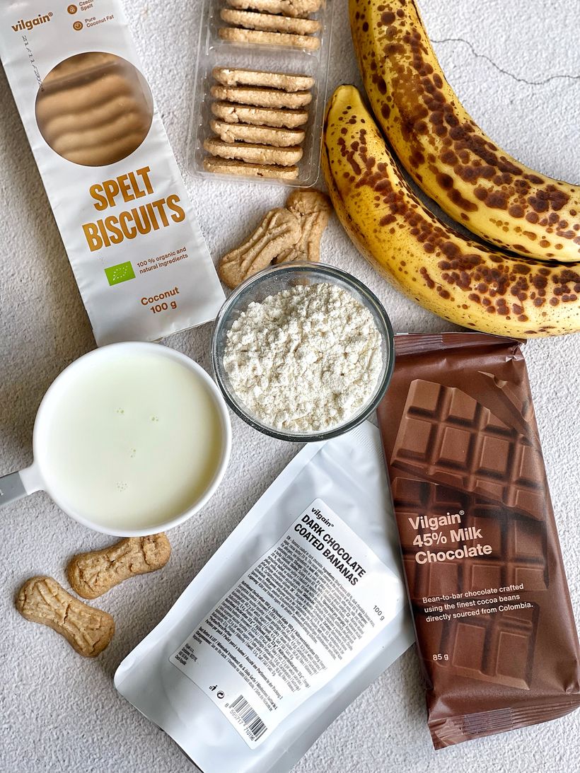 Sušienkový banánový rez s čokoládou