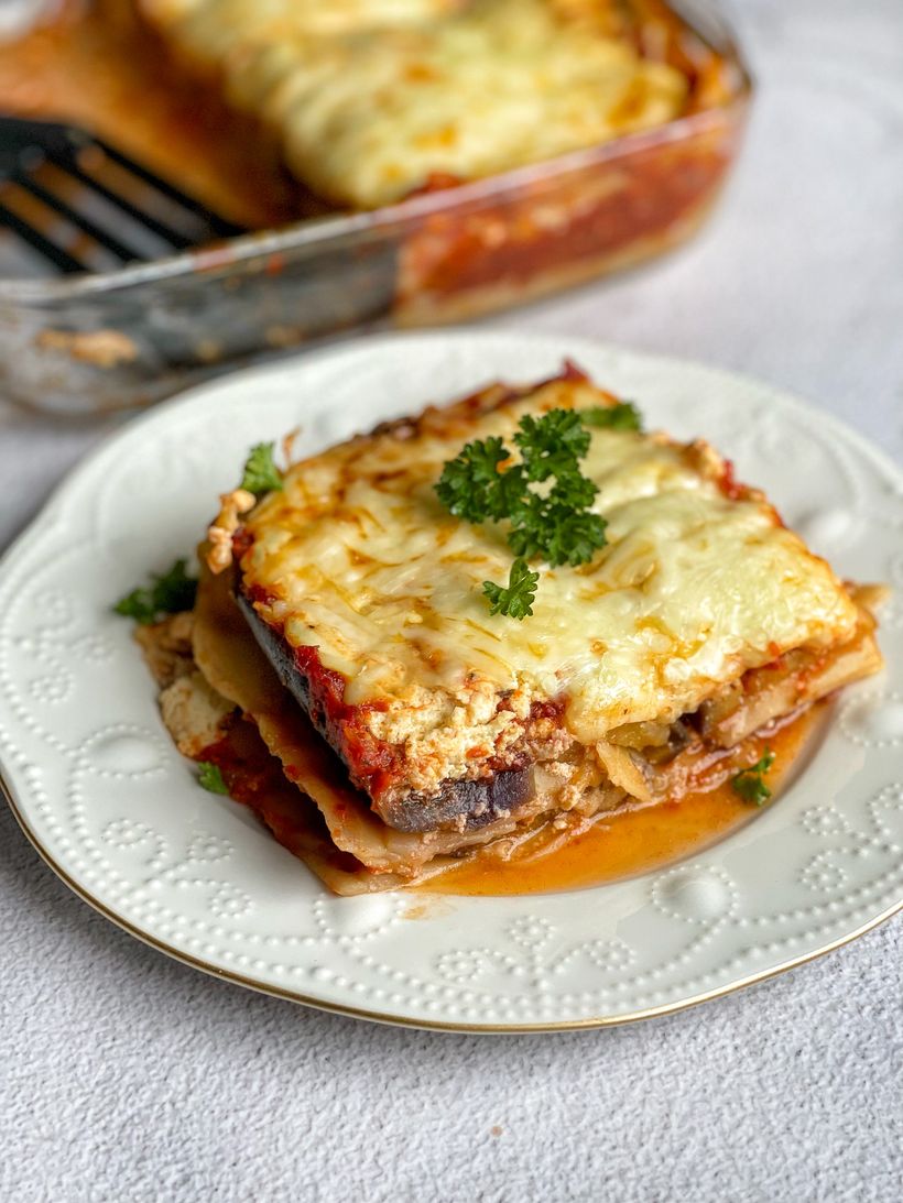 Aubergine Lasagne