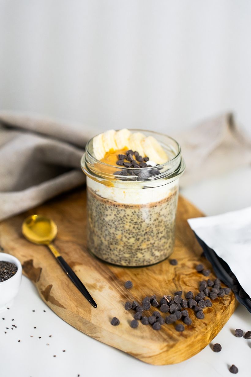 Banánový chia pudink