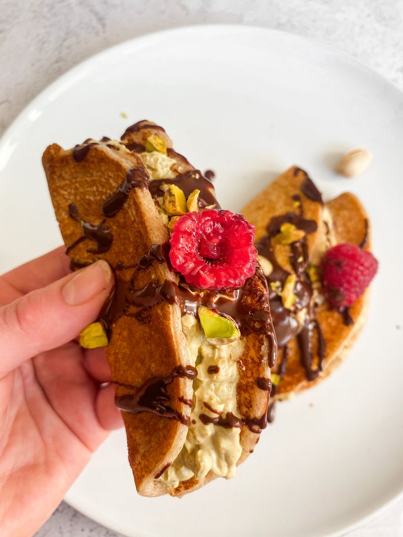 Dubai Chocolate Pancakes