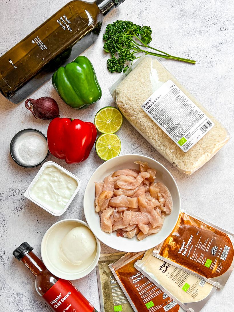 Kuřecí fajitas s rýží