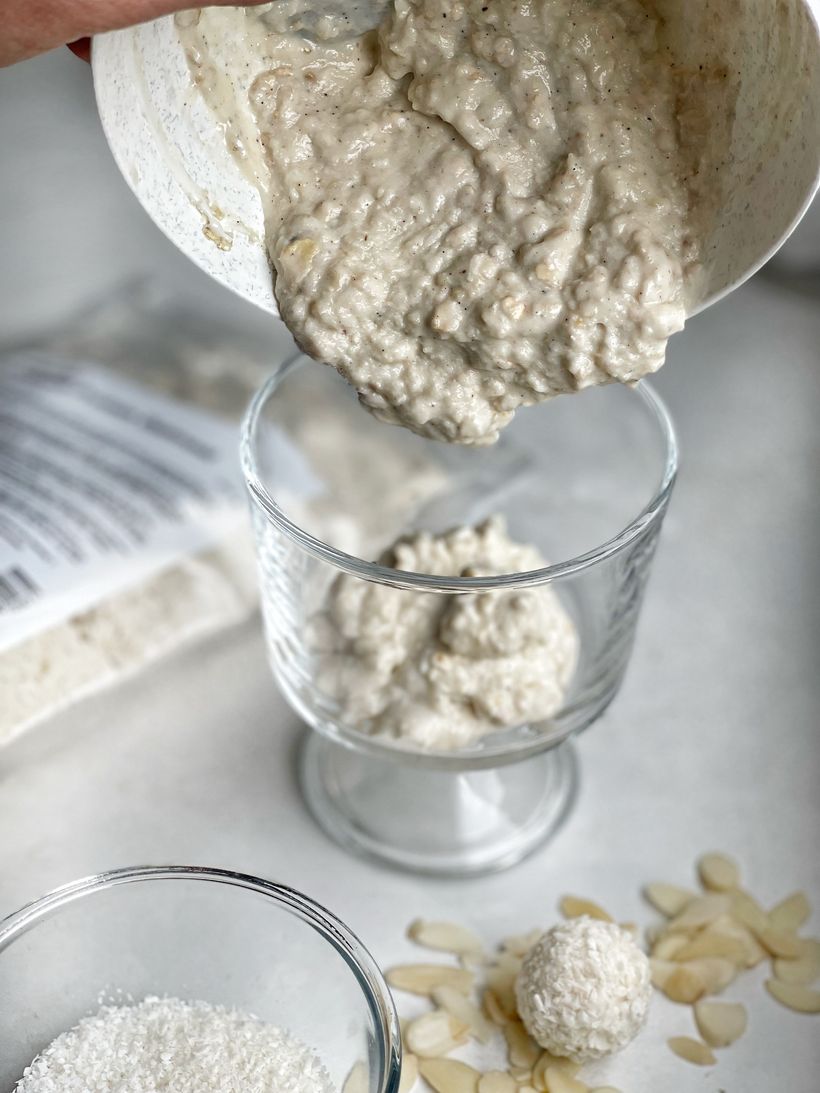 Raffaello overnight oats