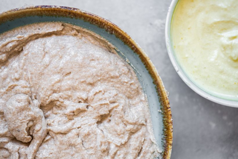 Banánový chlebíček s tvarohovo-ricottovým krémem