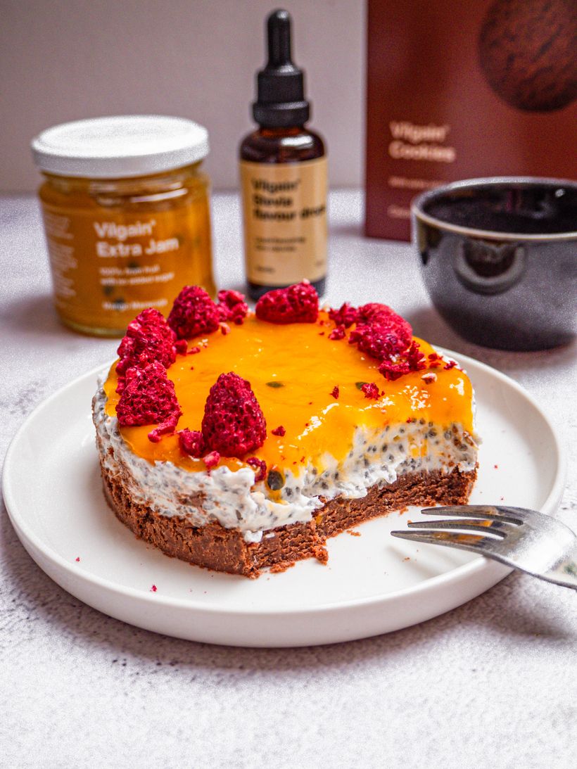 Rychlý snídaňový cheesecake s chia semínky