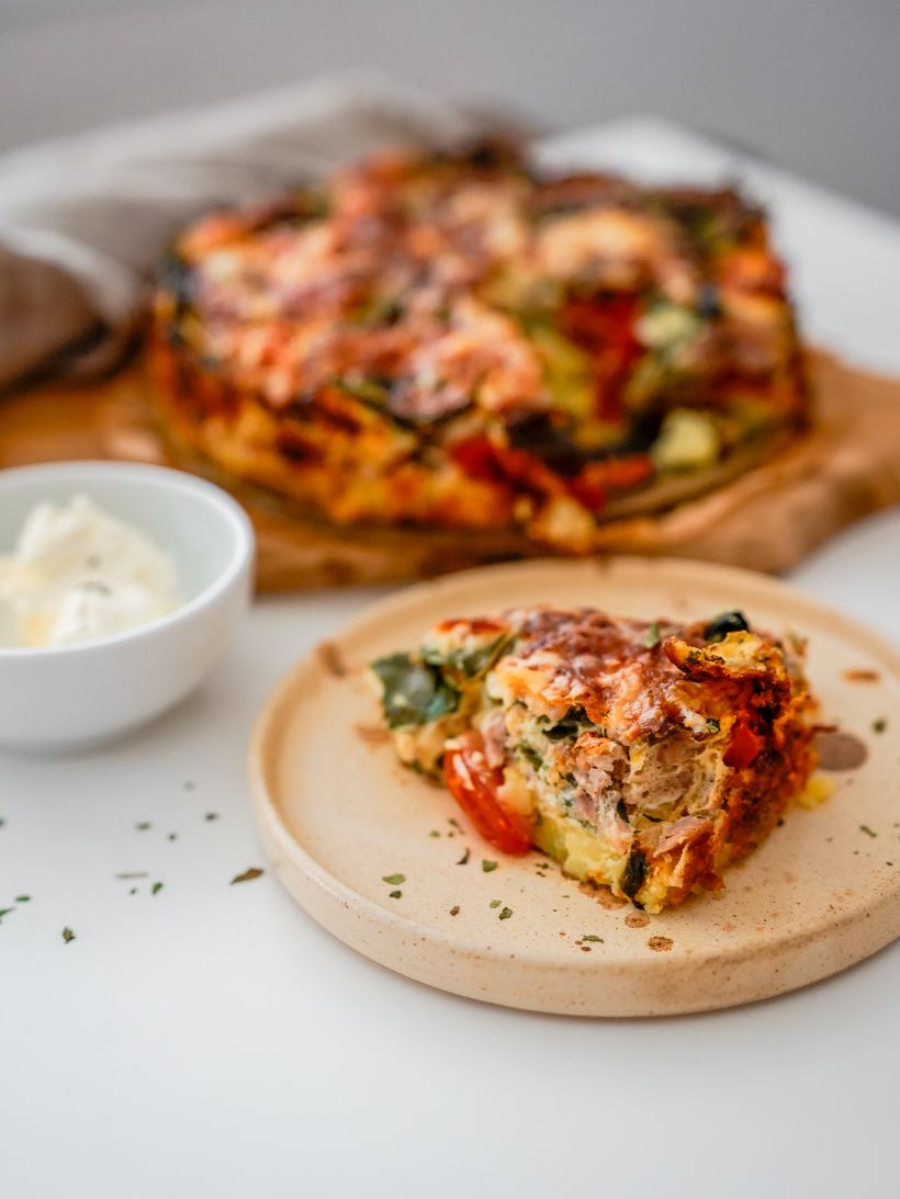 Bramborový quiche s kuřecím masem