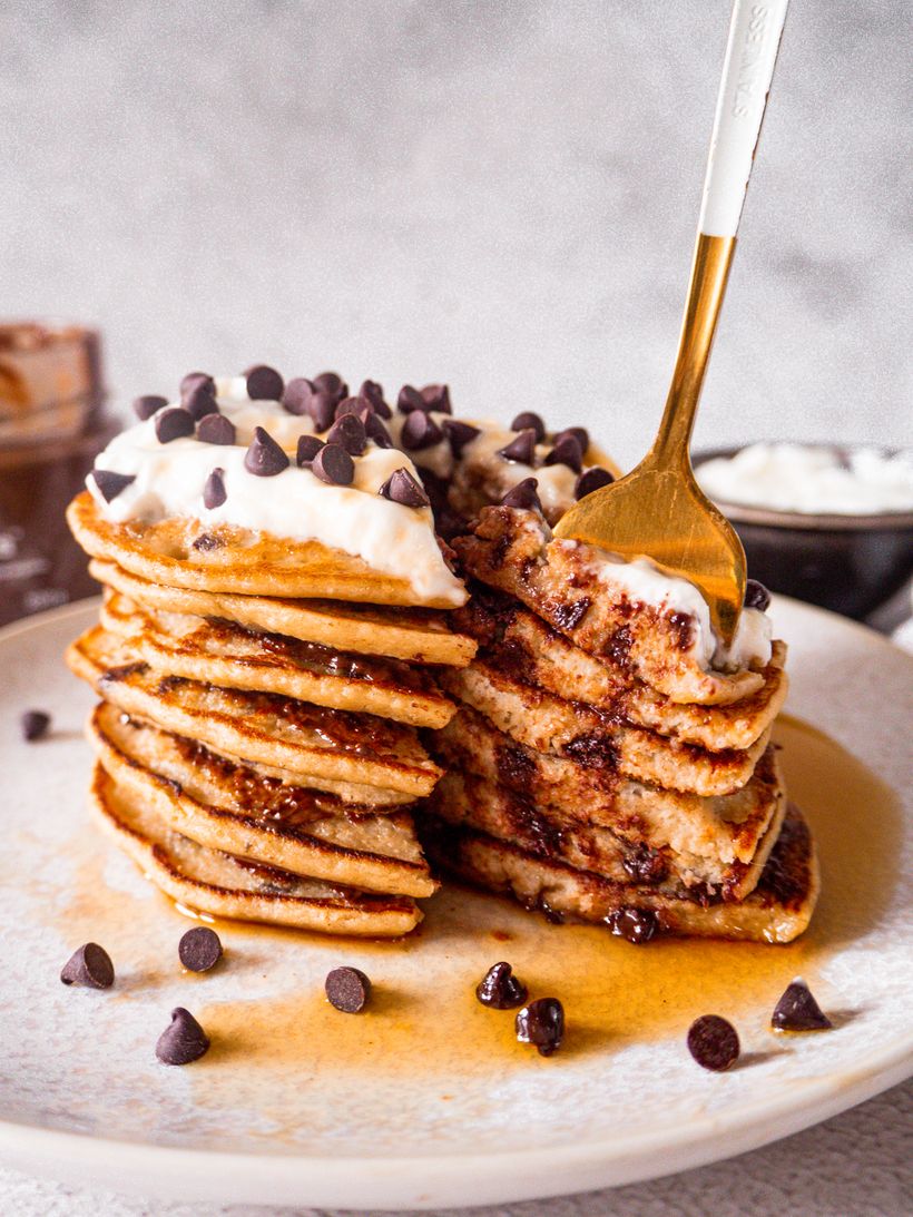 Clătite cu banane din fulgi de ovăz