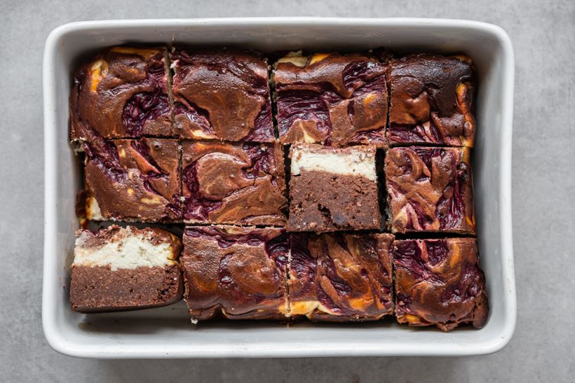 Schoko-Käsekuchen-Brownies mit Quark