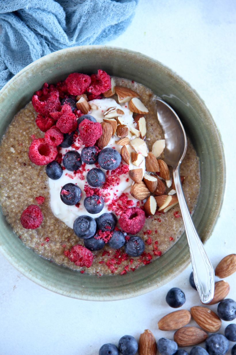 Božská raňajková kaša z quinoy