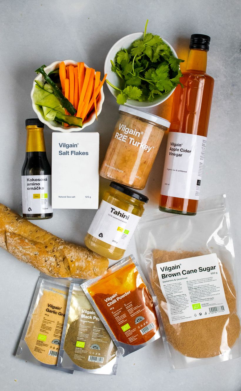 Vietnamská bageta s krůtím masem