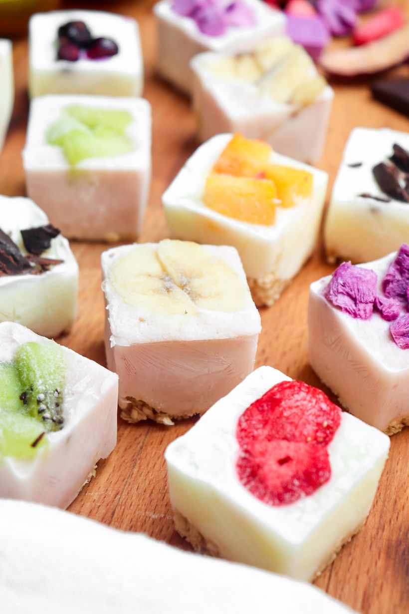 Jogurtové frozen bites s tvarohem