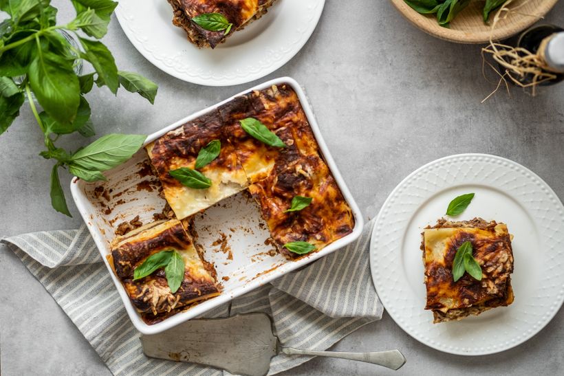 Pravé italské lasagne ve zdravém kabátku