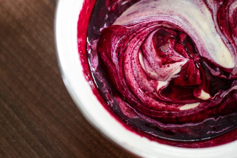 Borůvkový cheesecake z mascarpone a tvarohu