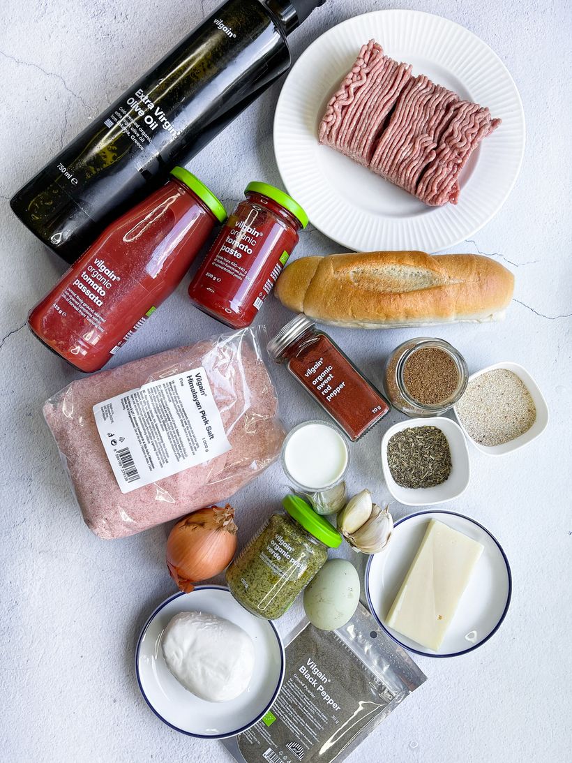 Hausgemachtes Meatball-Sandwich