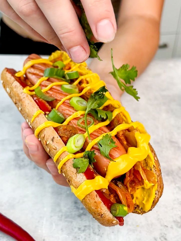 Hot dog de casă umflat