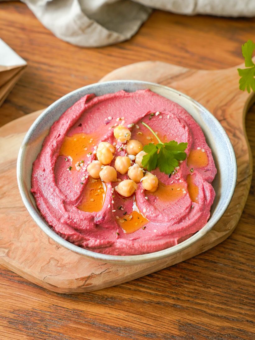 Hummus z červené řepy