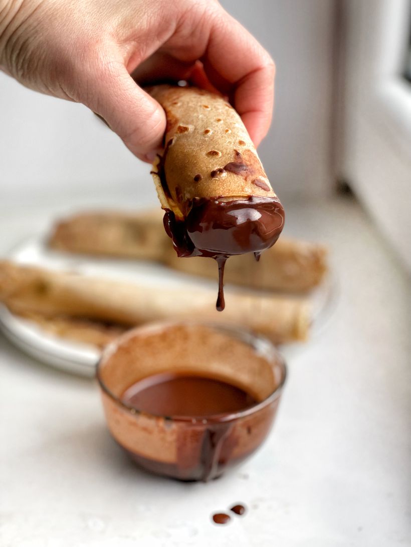 Proteínové palacinky s čokoládovým ghee