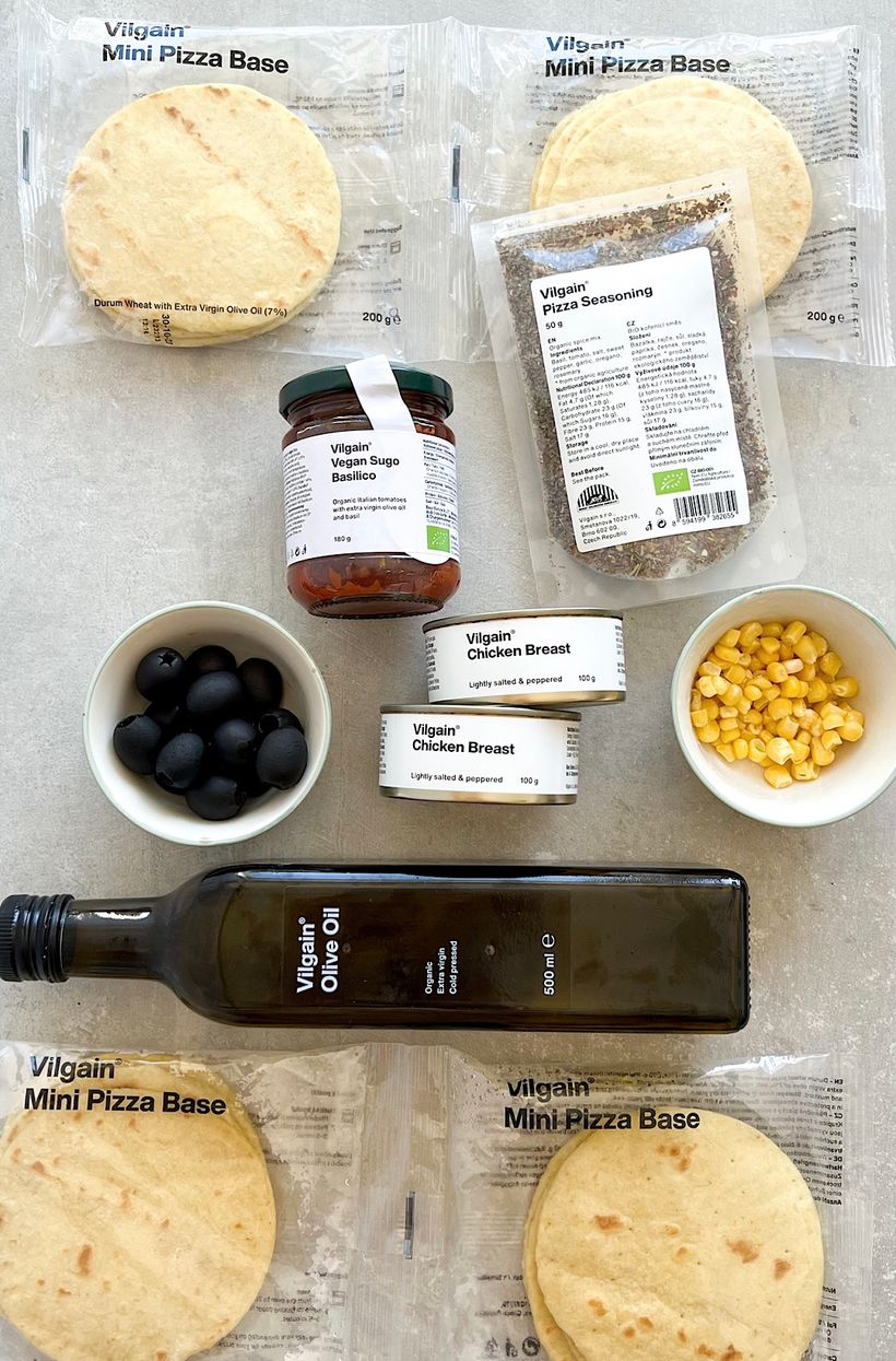 Hähnchen-Pizza-Tacos