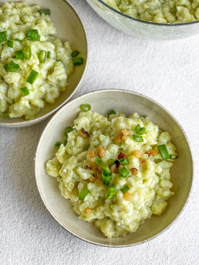 Zucchini Gnocchi with Bryndza