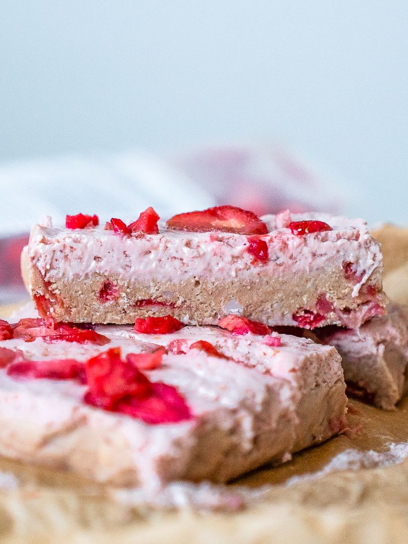 Jahodovo-vanilkové protein bars