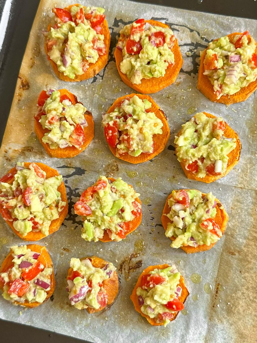 Sweet Potato Bites with Guacamole