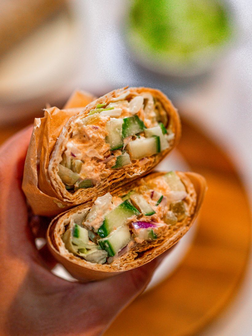 Burrito s trhaným kuřecím masem