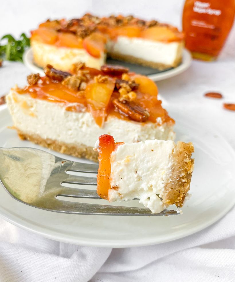 Vanilkový cheesecake s ovocem