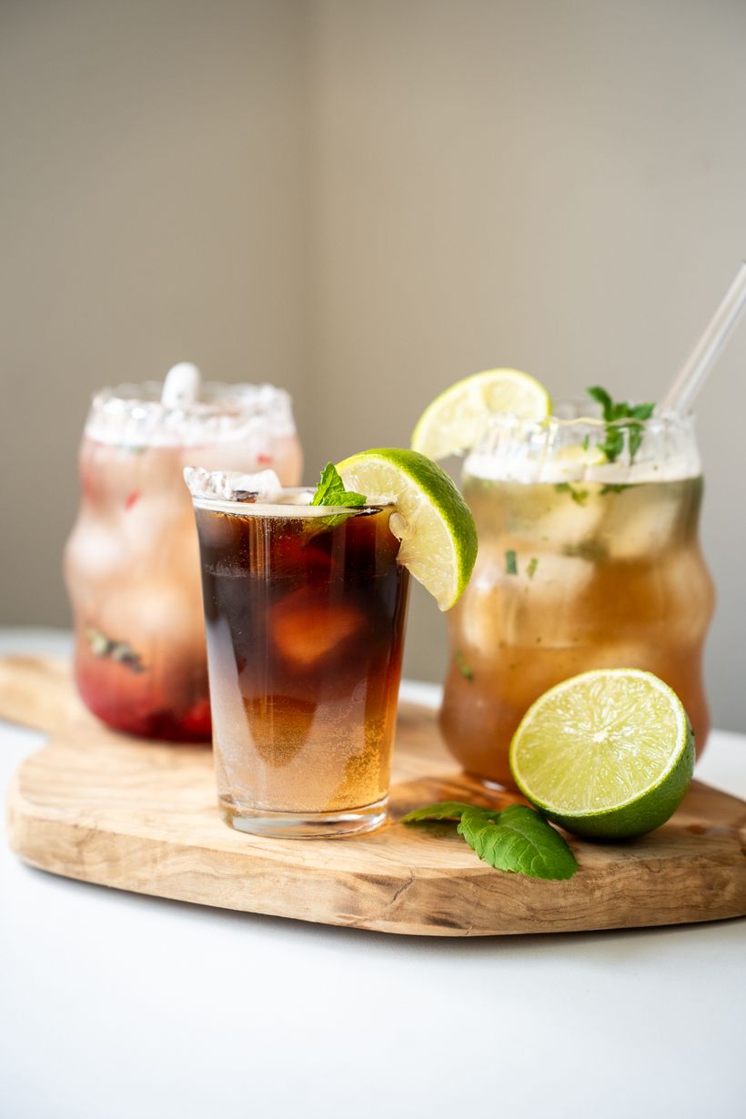 3 letné drinky z kombuchy