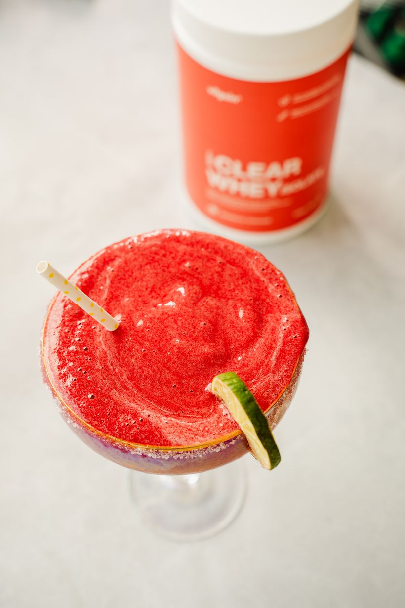 Protein Frozen Strawberry Margarita
