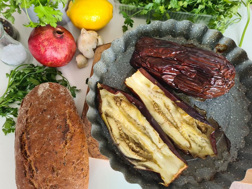 Baba Ghanoush: arabská baklažánová nátierka