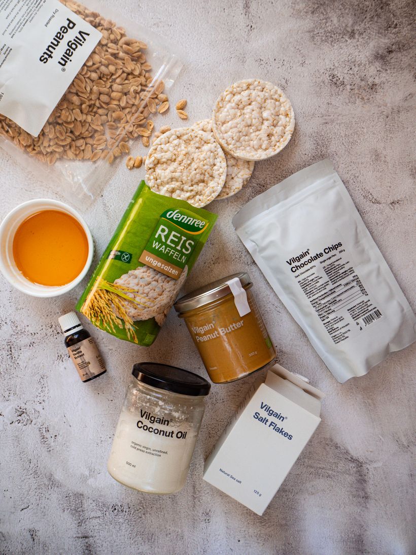 Chrumkavé arašidové guľky s čokoládou