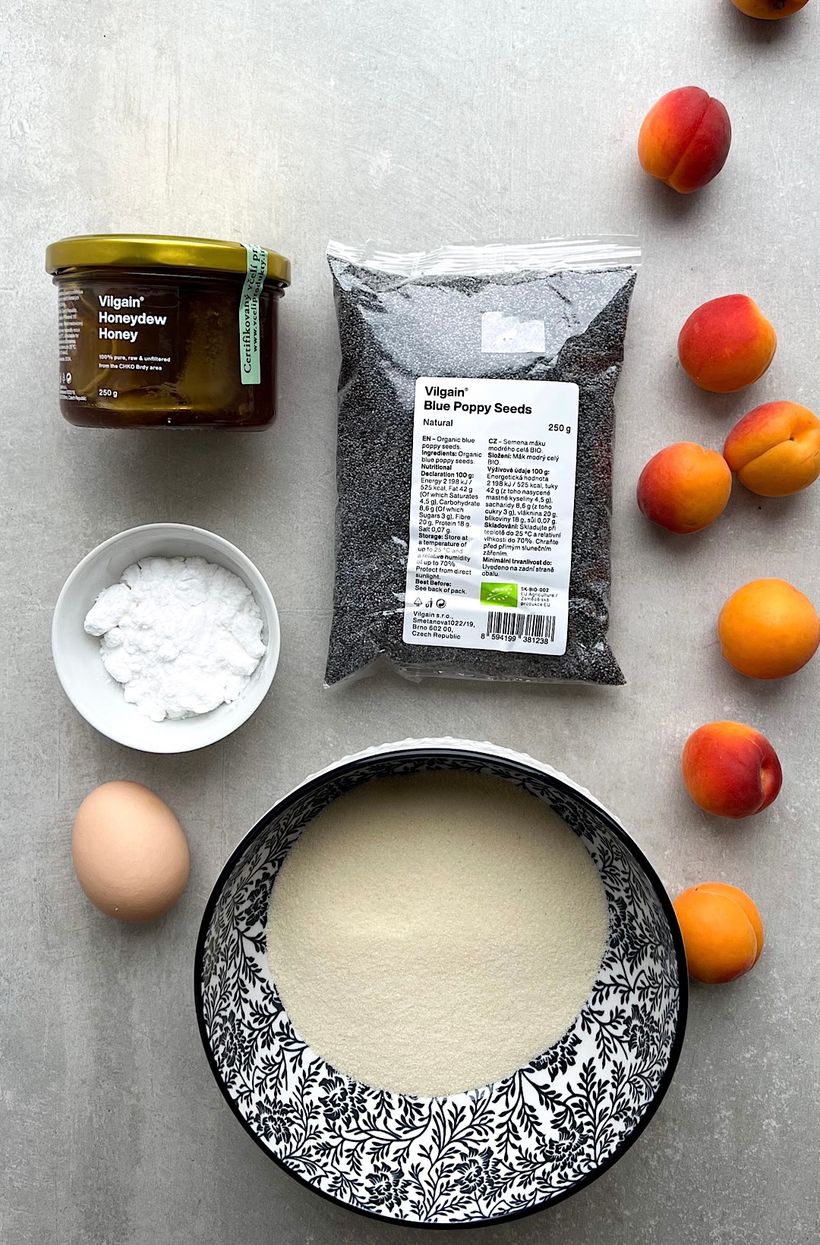 Tvarohové guľky s marhuľami a makom