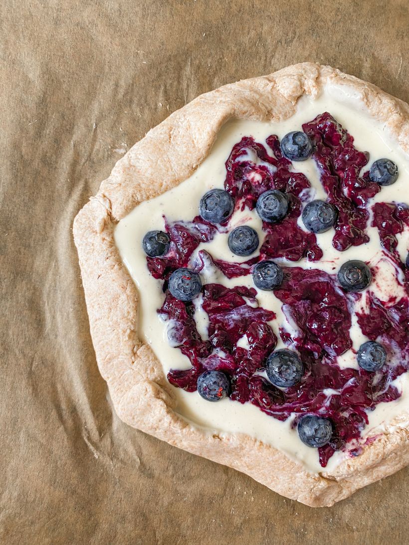 Borůvková galetka s tvarohem