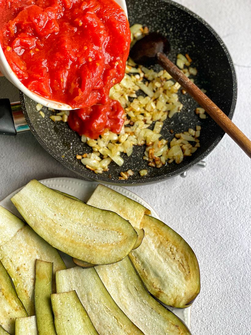 Aubergine Lasagne