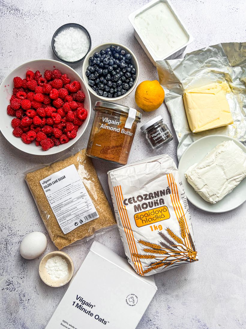 Tvarohové koláčky s ovocem