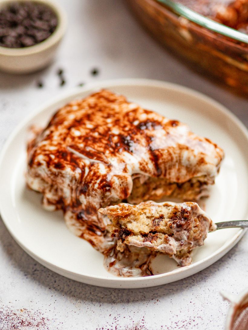 Banoffee pečená ovesná kaše