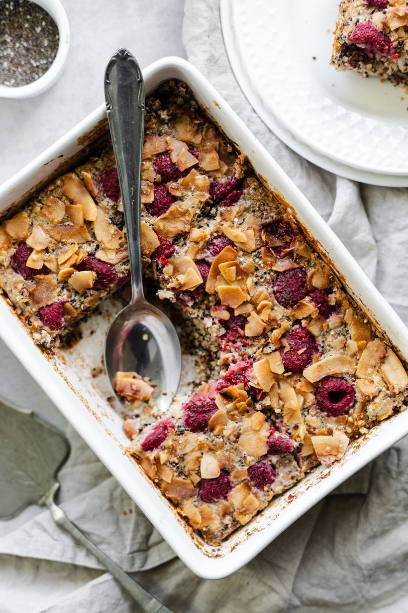 Pečená kaša z quinoy