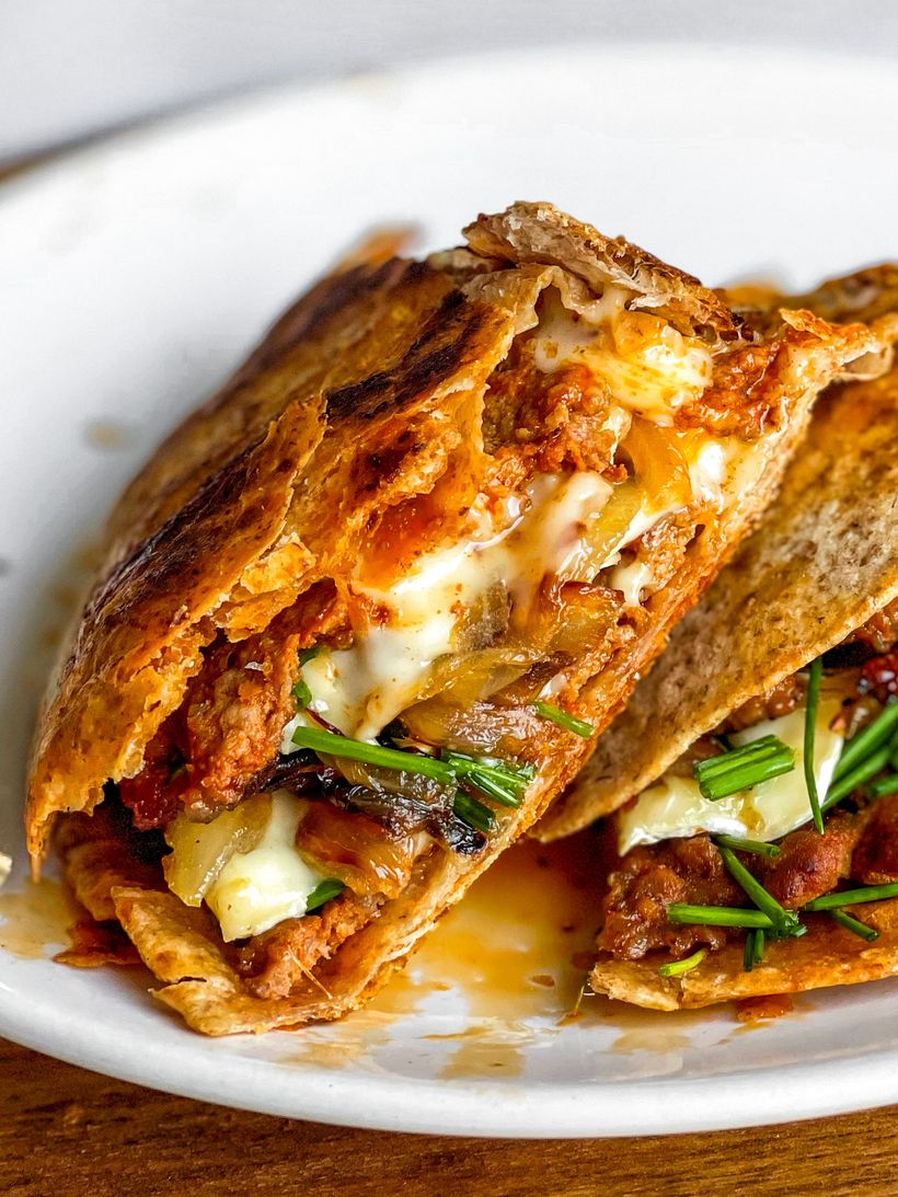 Beef Smash Burger with Brie