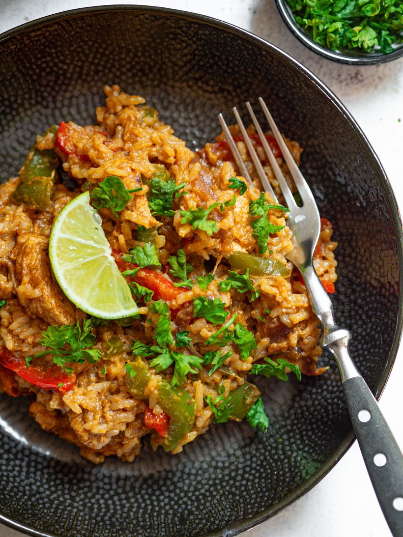 Kuřecí fajitas s rýží