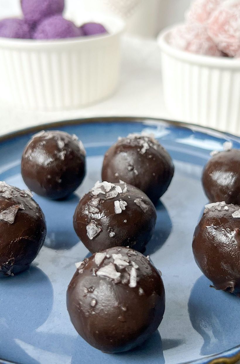 Blueberry, Raspberry & Brownie Frozen Bites