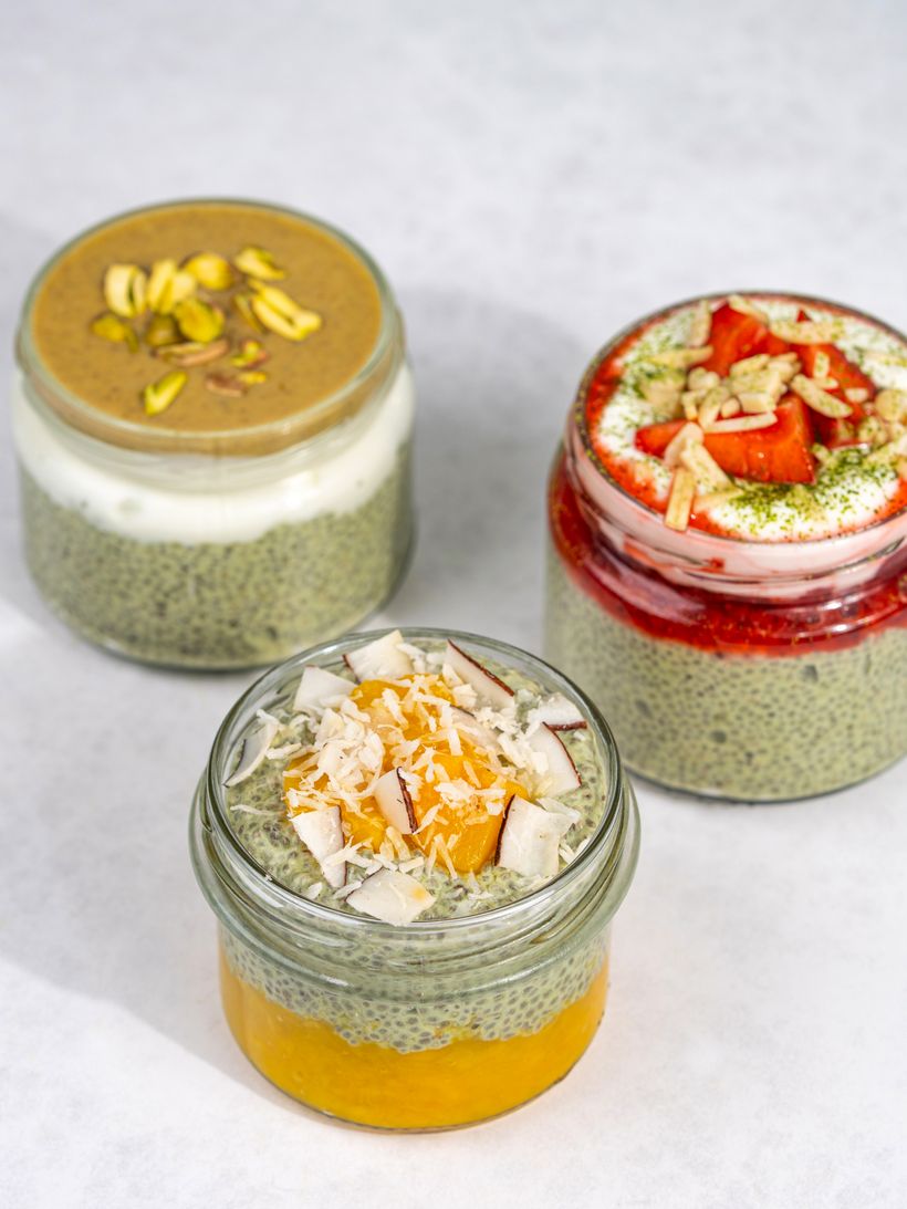 Matcha chia pudink 3x jinak